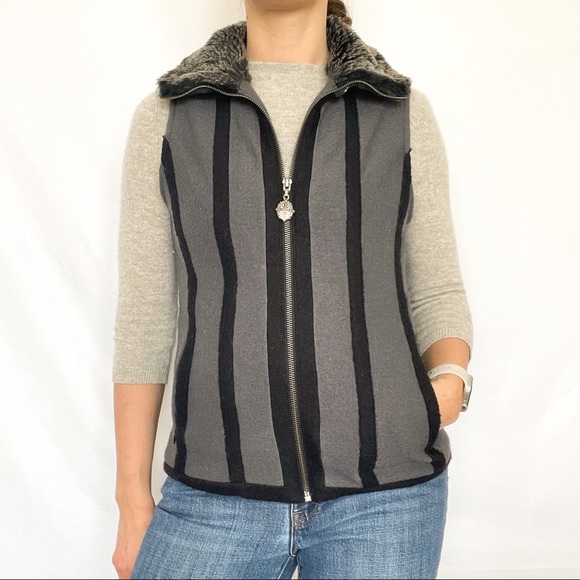 Icelandic Design Gray Wool Vest Women Size Small - Picture 5 of 16